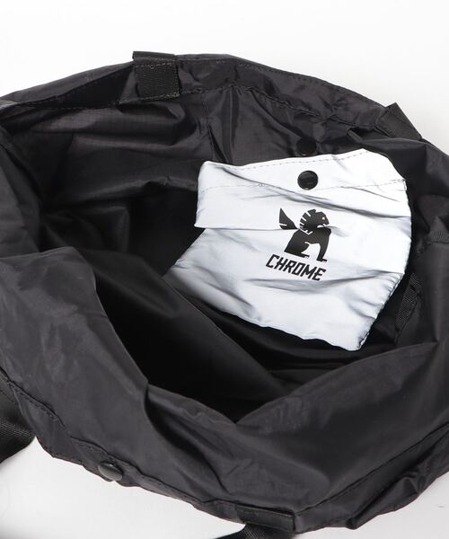 CHROME（クローム）の「CHROM/クローム SAFETY POCKET SHOULDER BAG ショルダーバッグ JP182BK（ショルダーバッグ・メンズ・ブラック・13ﾘｯﾀｰ）」の3枚目の写真