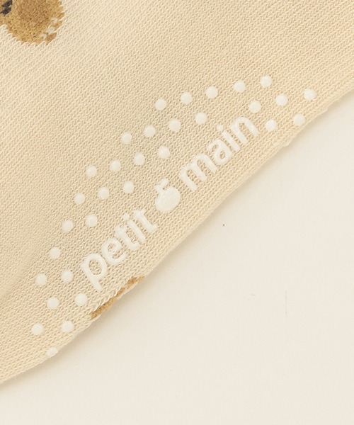 petit main（プティマイン）の「【くま柄】2Pクマ柄+リボンソックス（ソックス/靴下・キッズ・ラベンダー/オフホワイト・L/SS/M/S）」の7枚目の写真