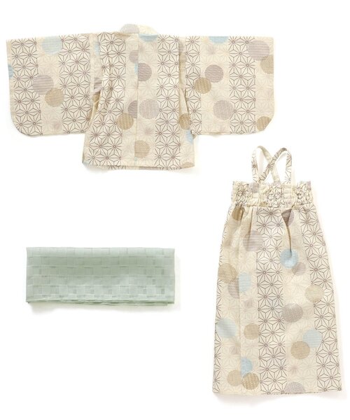 apres les cours(アプレレクール)の「/麻の葉ドット柄浴衣(浴衣・キッズ・ネイビー/キナリ・100/110/120/130/140/150)」の21枚目の写真