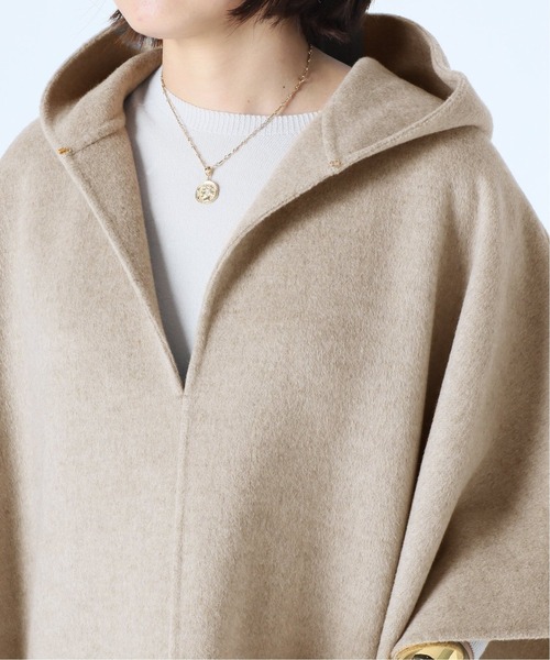 Deuxieme Classe（ドゥーズィエムクラス）の「*victorian ポンチョ（ポンチョ・レディース・ブラック/ベージュ・FREE）」の7枚目の写真