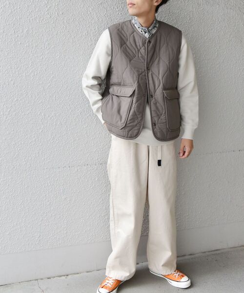 SHIPS any（シップス エニィ）の「SHIPS any: 【ウォッシャブル】CASHPAD キルティング/マイクロフリース リバーシブル ベスト◇（その他アウター・メンズ・ネイビー/オリーブ/キャメル・SMALL/MEDIUM/LARGE）」の7枚目の写真