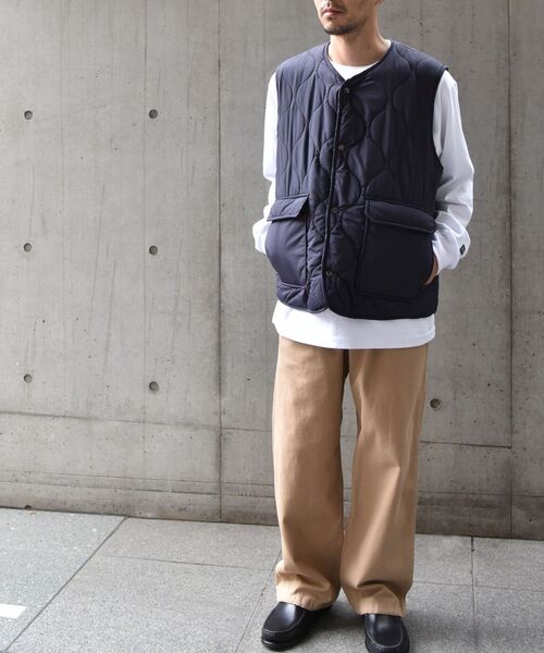 SHIPS any（シップス エニィ）の「SHIPS any: 【ウォッシャブル】CASHPAD キルティング/マイクロフリース リバーシブル ベスト◇（その他アウター・メンズ・ネイビー/オリーブ/キャメル・SMALL/MEDIUM/LARGE）」の10枚目の写真