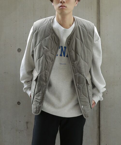 SHIPS any（シップス エニィ）の「SHIPS any: 【ウォッシャブル】CASHPAD キルティング/マイクロフリース リバーシブル ベスト◇（その他アウター・メンズ・ネイビー/オリーブ/キャメル・SMALL/MEDIUM/LARGE）」の13枚目の写真