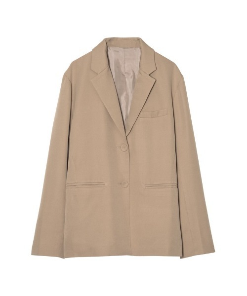 Re:EDIT（リエディ）の「[低身長サイズ有]ストレッチツイルテーラードジャケット（テーラードジャケット・レディース・ベージュ/アイボリー/ブラック/カーキ/モカ・SHORT/SMALL/MEDIUM/LARGE）」の8枚目の写真