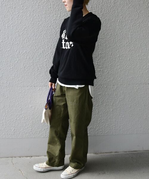 SHIPS any(シップス エニィ)の「SHIPS any: カレッジ プリント スウェット◇(スウェット・メンズ・ブラック/ネイビー/グレー/グリーン・MEDIUM/LARGE/X-LARGE)」の8枚目の写真