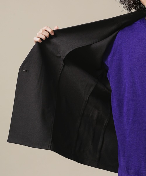 NANO universe（ナノユニバース）の「ベルオムール メランジダブルセットアップ（セットアップ・メンズ・ブラック/ベージュ/グレー・L/XL/M/S）」の4枚目の写真