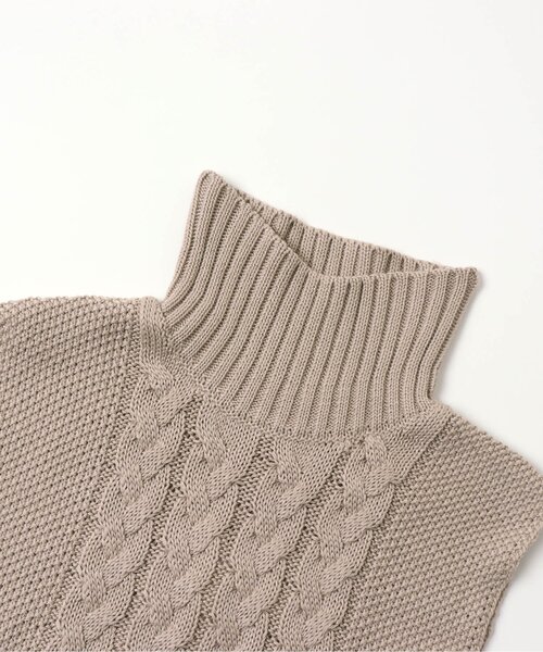 apres les cours(アプレレクール)の「ニットケープ_ウォッシャブル(ベスト・キッズ・ブラウン/ベージュ・120/100)」の13枚目の写真