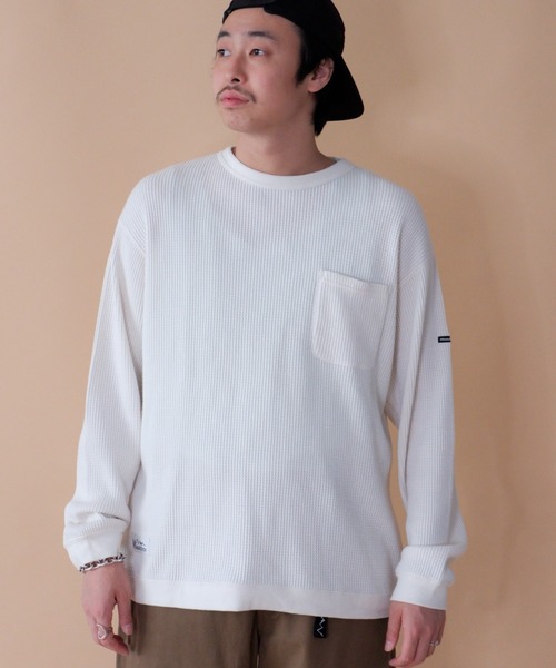 MANASTASH（マナスタッシュ）の「MANASTASH/マナスタッシュ　SNUG THERMAL L/S 22 スナッグサーマルロングスリーブ22　7123042（Tシャツ/カットソー・メンズ・ホワイト/ブラック/グレー/その他・MEDIUM/LARGE/X-LARGE）」の2枚目の写真
