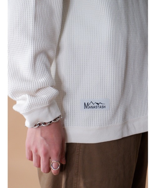 MANASTASH（マナスタッシュ）の「MANASTASH/マナスタッシュ　SNUG THERMAL L/S 22 スナッグサーマルロングスリーブ22　7123042（Tシャツ/カットソー・メンズ・ホワイト/ブラック/グレー/その他・MEDIUM/LARGE/X-LARGE）」の6枚目の写真