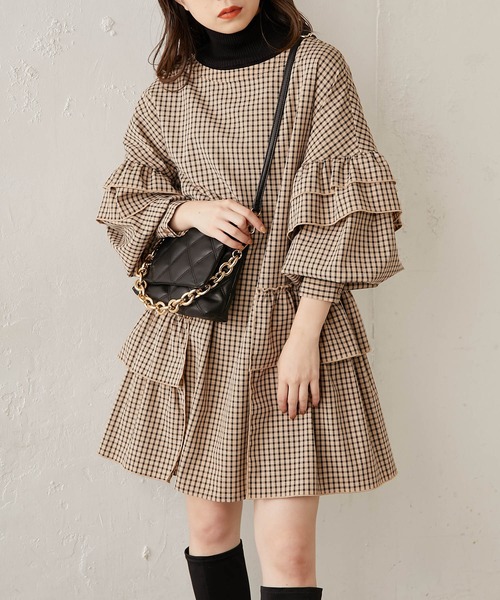 7546. COMME des GARÇONS フリル 長袖 チュニック COMME des GARCONS（フリル ・ シャツ/ブラウス(長袖/七分)）の