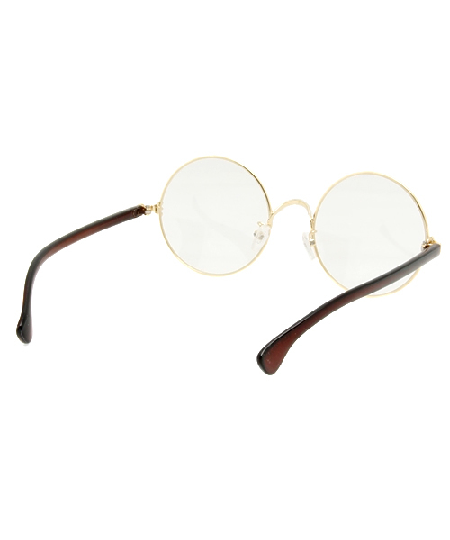 WEGO（ウィゴー）の「WEGO/ラウンドタイプ（メガネ・メンズ・ブラック/ブラウン系その他/ゴールド・FREE）」の9枚目の写真