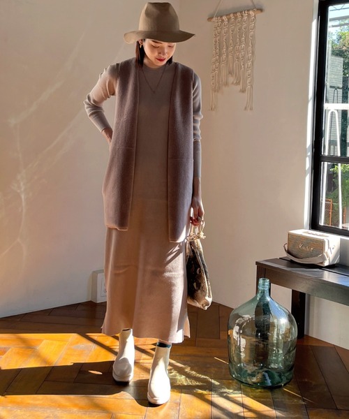 セール ベーシックリブニットワンピース ワンピース Doux Archives ドゥアルシーヴ のファッション通販 Zozotown