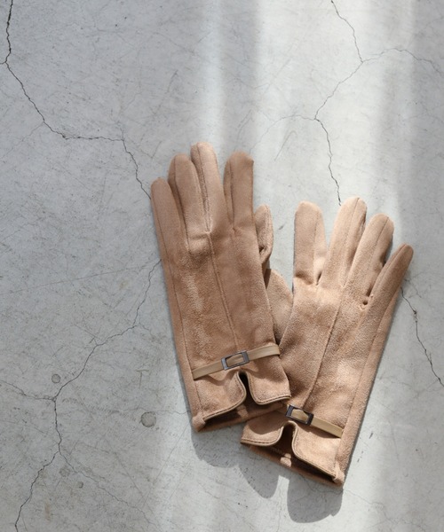 frames RAY CASSIN（フレームスレイカズン）の「【WEB限定】フェイクスェードカラーグローブ（手袋・レディース・ピンク/ターコイズブルー/マスタード/キャメル・FREE）」の10枚目の写真