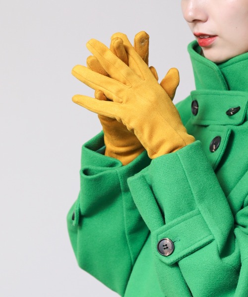 frames RAY CASSIN（フレームスレイカズン）の「【WEB限定】フェイクスェードカラーグローブ（手袋・レディース・ピンク/ターコイズブルー/マスタード/キャメル・FREE）」の15枚目の写真