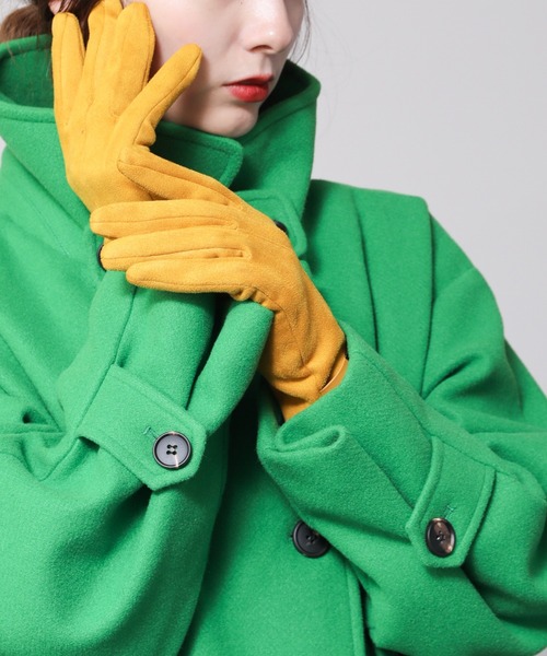 frames RAY CASSIN（フレームスレイカズン）の「【WEB限定】フェイクスェードカラーグローブ（手袋・レディース・ピンク/ターコイズブルー/マスタード/キャメル・FREE）」の17枚目の写真