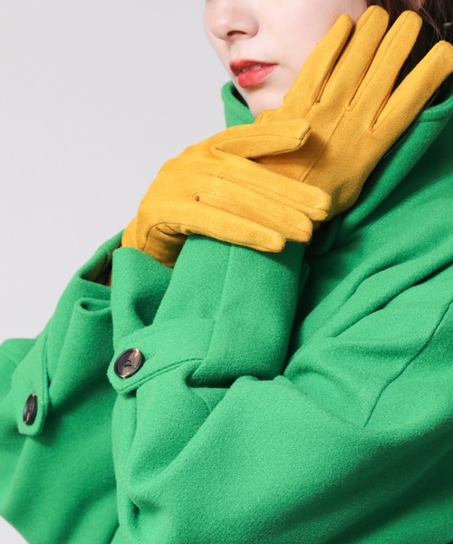 frames RAY CASSIN（フレームスレイカズン）の「【WEB限定】フェイクスェードカラーグローブ（手袋・レディース・ピンク/ターコイズブルー/マスタード/キャメル・FREE）」の16枚目の写真