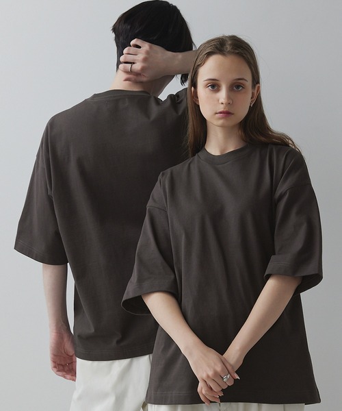 CLEL(クレイル)の「【CLEL】TC Loose Over Half Sleeve Tee / TC ルーズ オーバー半袖Tシャツ(Tシャツ/カットソー・メンズ・ホワイト/チャコールグレー/アッシュブラウン/グレイッシュベージュ・S/M/L)」の3枚目の写真