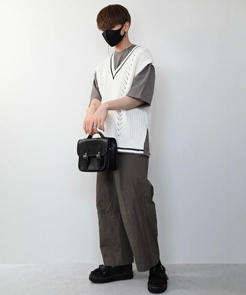 CLEL(クレイル)の「【CLEL】TC Loose Over Half Sleeve Tee / TC ルーズ オーバー半袖Tシャツ(Tシャツ/カットソー・メンズ・ホワイト/チャコールグレー/アッシュブラウン/グレイッシュベージュ・S/M/L)」の7枚目の写真