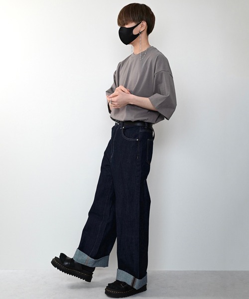 CLEL(クレイル)の「【CLEL】TC Loose Over Half Sleeve Tee / TC ルーズ オーバー半袖Tシャツ(Tシャツ/カットソー・メンズ・ホワイト/チャコールグレー/アッシュブラウン/グレイッシュベージュ・S/M/L)」の8枚目の写真