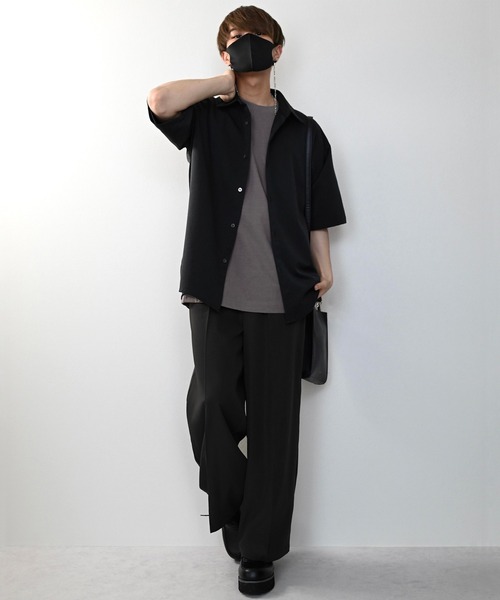 CLEL(クレイル)の「【CLEL】TC Loose Over Half Sleeve Tee / TC ルーズ オーバー半袖Tシャツ(Tシャツ/カットソー・メンズ・ホワイト/チャコールグレー/アッシュブラウン/グレイッシュベージュ・S/M/L)」の15枚目の写真
