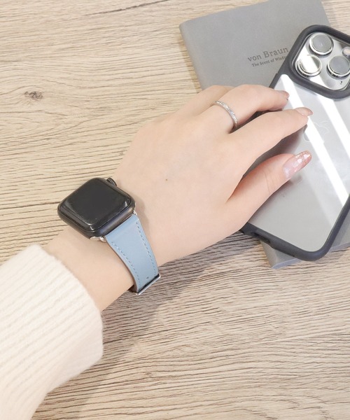 Urban Coral(アーバンコーラル)の「Apple Watch Band / アップルウォッチ バンド スリムイタリアンレザー / Urban Coral(デジタル腕時計・レディース・ブルー系その他/ローズ系/グレー系その他/グレー系その他2/アイボリー/ピンク系その他/ベビーピンク/サンドベージュ/ブラウン系その他/ラベンダー/オレンジ/ブラック系その他・44mm/40mm)」の7枚目の写真