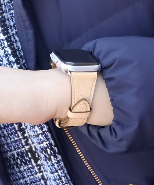 Urban Coral(アーバンコーラル)の「Apple Watch Band / アップルウォッチ バンド スリムイタリアンレザー / Urban Coral(デジタル腕時計・レディース・ブルー系その他/ローズ系/グレー系その他/グレー系その他2/アイボリー/ピンク系その他/ベビーピンク/サンドベージュ/ブラウン系その他/ラベンダー/オレンジ/ブラック系その他・44mm/40mm)」の1枚目の写真