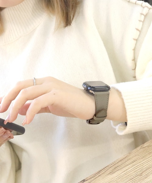 Urban Coral(アーバンコーラル)の「Apple Watch Band / アップルウォッチ バンド スリムイタリアンレザー / Urban Coral(デジタル腕時計・レディース・ブルー系その他/ローズ系/グレー系その他/グレー系その他2/アイボリー/ピンク系その他/ベビーピンク/サンドベージュ/ブラウン系その他/ラベンダー/オレンジ/ブラック系その他・44mm/40mm)」の15枚目の写真