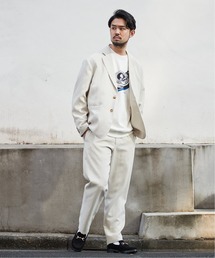 EDIFICE | 【ジャケット+パンツの2点セット】バギーフィット 2ボタンセットアップ(セットアップ)