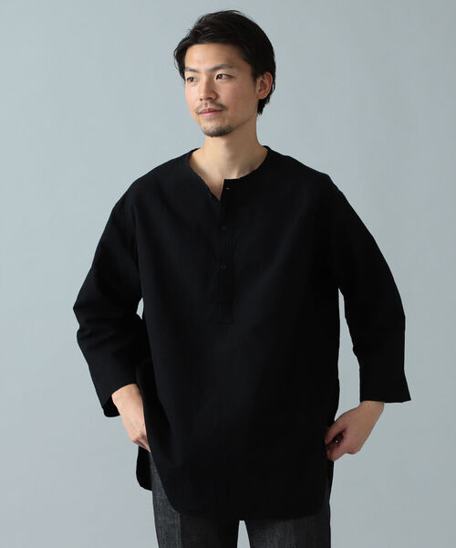 A VONTADE（アボンタージ）の「*A VONTADE / コットン リネン プルオーバーシャツ（シャツ/ブラウス・メンズ・ホワイト/ブラック・SMALL/MEDIUM/LARGE）」の8枚目の写真