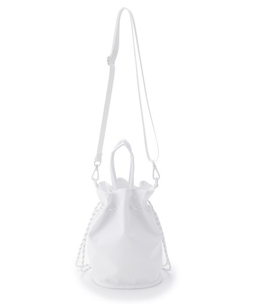 emmi（エミ）の「【emmi atelier】巾着ショルダーバッグ（ショルダーバッグ・レディース・ホワイト/ライトブルー/ブラック・FREE）」の10枚目の写真