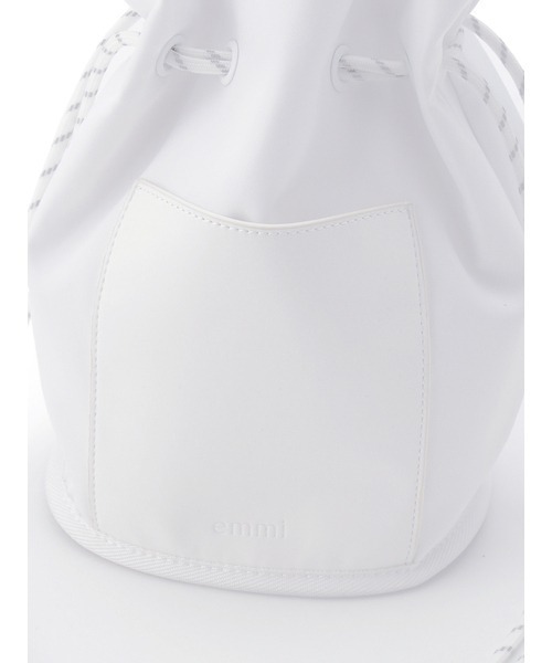 emmi（エミ）の「【emmi atelier】巾着ショルダーバッグ（ショルダーバッグ・レディース・ホワイト/ライトブルー/ブラック・FREE）」の17枚目の写真