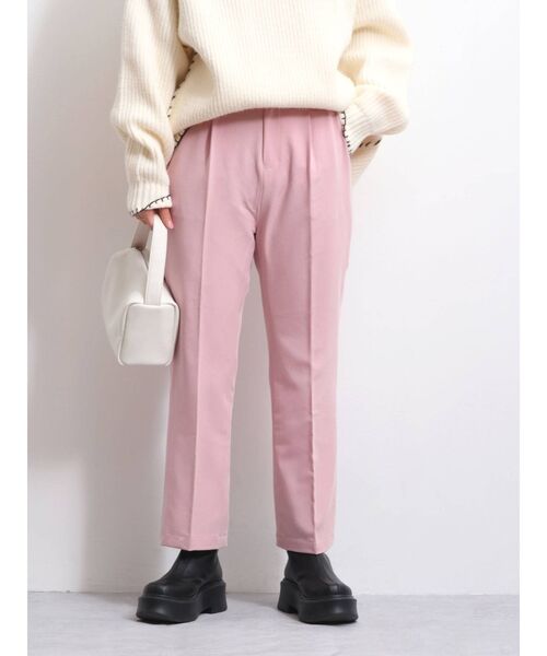 Ungrid（アングリッド）の「【WEB限定】カラータックフレアパンツ（その他パンツ・レディース・ブラック/パープル/レッド/ピンク/イエロー/オレンジ・FREE）」の7枚目の写真