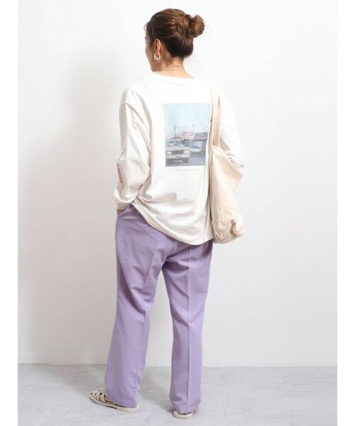 Ungrid（アングリッド）の「【WEB限定】カラータックフレアパンツ（その他パンツ・レディース・ブラック/パープル/レッド/ピンク/イエロー/オレンジ・FREE）」の15枚目の写真