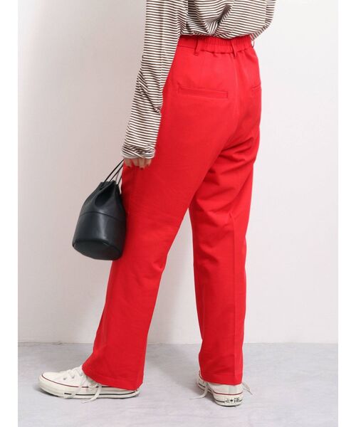 Ungrid（アングリッド）の「【WEB限定】カラータックフレアパンツ（その他パンツ・レディース・ブラック/パープル/レッド/ピンク/イエロー/オレンジ・FREE）」の12枚目の写真