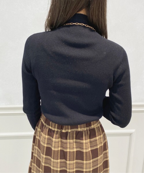 apres jour(アプレジュール)の「ハイネックリブニット【ZOZOTOWN限定アイテム】(ニット/セーター・レディース・ブラック/ダークブラウン/ピンク/アイボリー/キャメル・X-LARGE/フリー)」の17枚目の写真