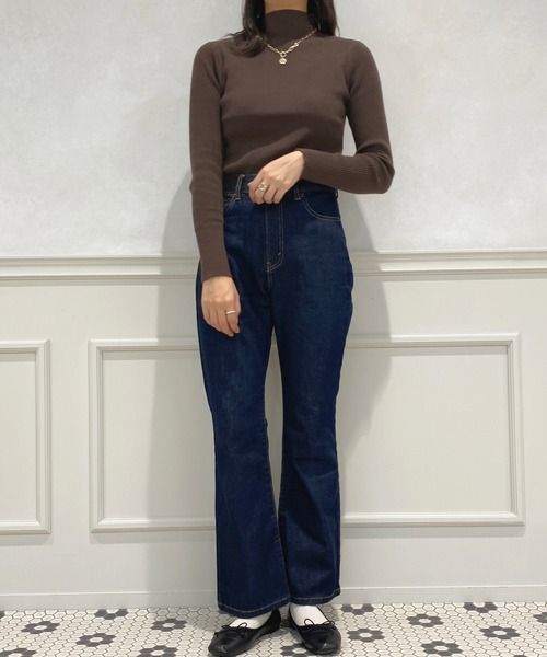 apres jour(アプレジュール)の「ハイネックリブニット【ZOZOTOWN限定アイテム】(ニット/セーター・レディース・ブラック/ダークブラウン/ピンク/アイボリー/キャメル・X-LARGE/フリー)」の21枚目の写真