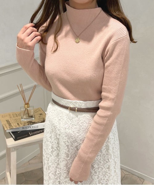 apres jour(アプレジュール)の「ハイネックリブニット【ZOZOTOWN限定アイテム】(ニット/セーター・レディース・ブラック/ダークブラウン/ピンク/アイボリー/キャメル・X-LARGE/フリー)」の10枚目の写真