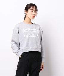 ehka sopo | ロゴプリントショート丈スウェット(スウェット)