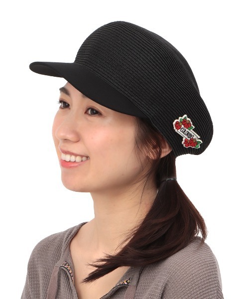 チチカカ(チチカカ)の「ワッペン付きキャスケット(キャスケット・レディース・ベージュ/ブラック/ブルー・FREE)」の19枚目の写真