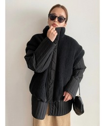 TRUNC | Layered Knit Quilting Jacket(その他アウター)