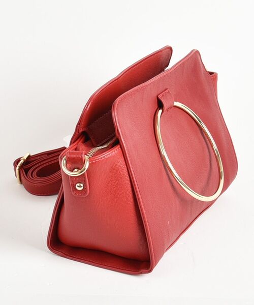 Sac sens（サックセンス）の「リング付ショルダー（ショルダーバッグ・レディース・レッド・ﾌﾘ-）」の3枚目の写真