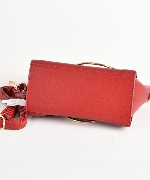 Sac sens（サックセンス）の「リング付ショルダー（ショルダーバッグ・レディース・レッド・ﾌﾘ-）」の4枚目の写真