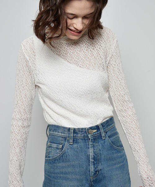 STUNNING LURE(スタニングルアー)の「レースフィットタートル(Tシャツ/カットソー・レディース・ライトブルー/オフホワイト/ライトグリーン・SMALL/MEDIUM)」の2枚目の写真