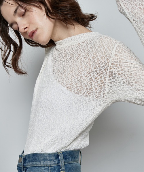 STUNNING LURE(スタニングルアー)の「レースフィットタートル(Tシャツ/カットソー・レディース・ライトブルー/オフホワイト/ライトグリーン・SMALL/MEDIUM)」の4枚目の写真