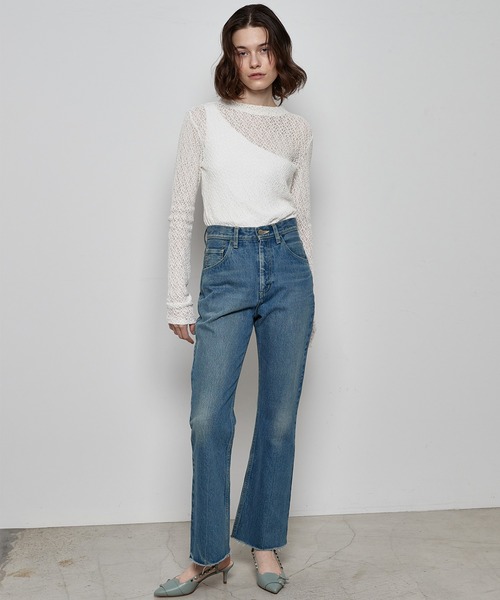 STUNNING LURE(スタニングルアー)の「レースフィットタートル(Tシャツ/カットソー・レディース・ライトブルー/オフホワイト/ライトグリーン・SMALL/MEDIUM)」の5枚目の写真