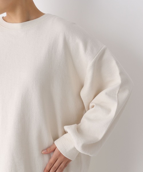 LEPSIM（レプシィム）の「袖ボリュームプルオーバー　258781（スウェット・レディース・オフホワイト/ライトブルー/ネイビー・FREE）」の14枚目の写真
