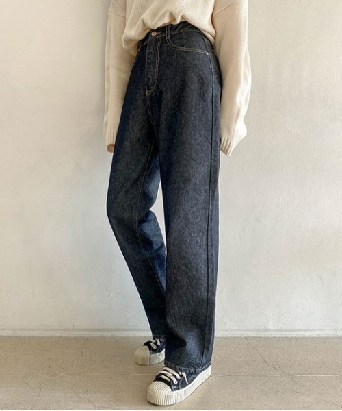 SONA(ソナ)の「SONYUNARA ワイドブラックジーンズ(デニムパンツ・レディース・ブラック・SMALL/MEDIUM)」の10枚目の写真