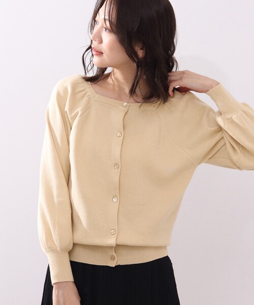 DRESKIP(ドレスキップ)の「◆前後2WAY スクエアネックニットプルオーバー(ニット/セーター・レディース・ブラック/オフホワイト/ライトグリーン/ピンク系・02/03/04)」の5枚目の写真