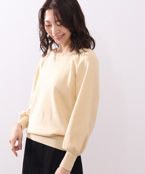 DRESKIP(ドレスキップ)の「◆前後2WAY スクエアネックニットプルオーバー(ニット/セーター・レディース・ブラック/オフホワイト/ライトグリーン/ピンク系・02/03/04)」の6枚目の写真