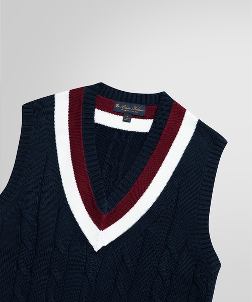 Brooks Brothers スーピマコットンベスト 前開き Brooks Brothers｜スーピマコットン Vネックベスト | Rakuten